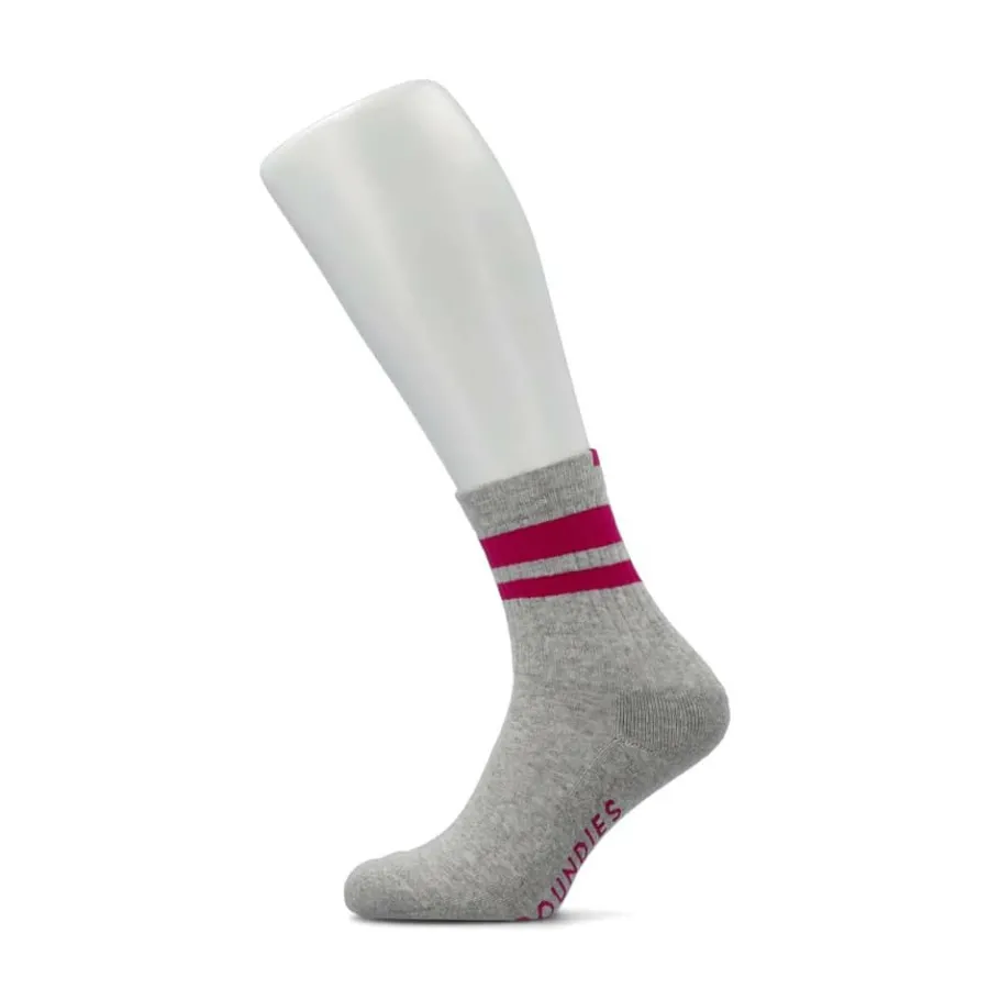 Discount Groundies ® Anatomische Socken Grau/Pink