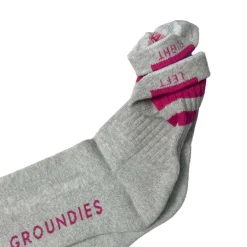 New Groundies ® Anatomische Socken Grau/Pink