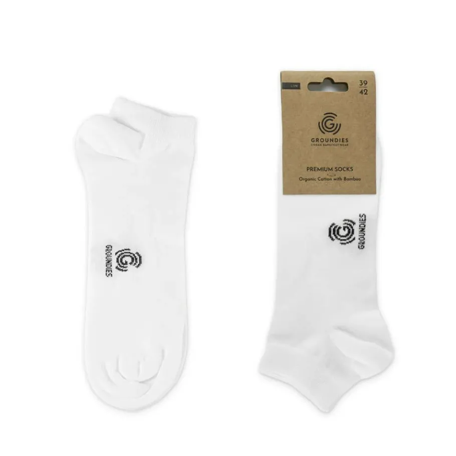 Fashion Groundies ® Premium-Socken Low Weis