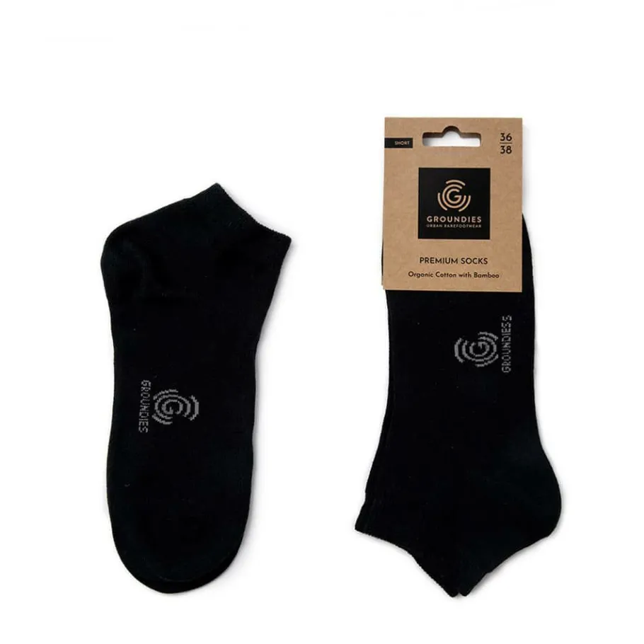 Fashion Groundies ® Premium-Socken Low Schwarz